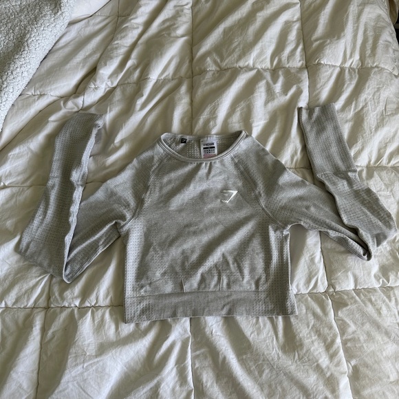 Gymshark Vital Seamless Longsleeve Crop Top - Picture 1 of 2